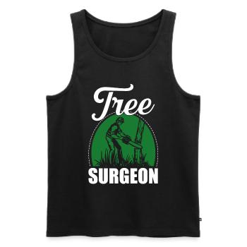 lumberjack - Men's Premium Organic Tank Top - black - Front - Michal (187cm)