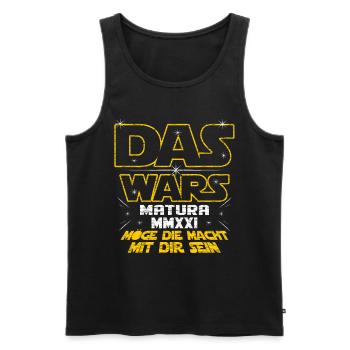Das Wars Matura 2021 Möge Macht Mit Dir Sein Absch - Männer Premium Bio Tank Top - Schwarz - Vorne - Michal (187cm)
