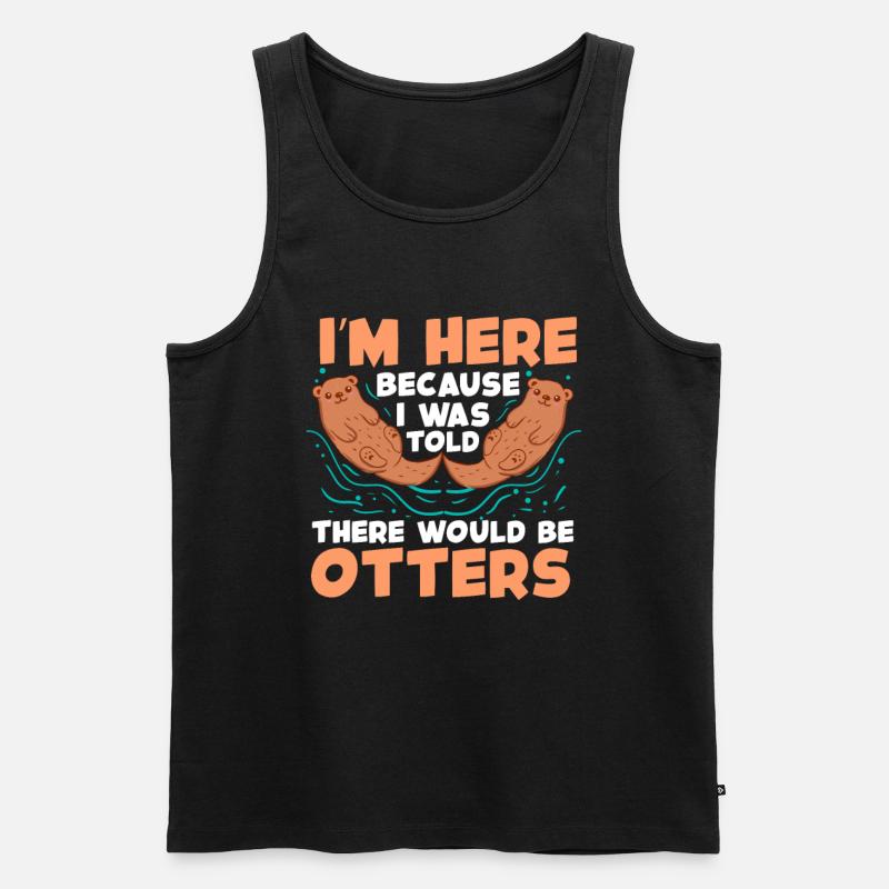 Otter - Männer Premium Bio Tank Top - Schwarz