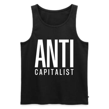 Socialism! - Men's Premium Organic Tank Top - black - Front - AI Model Male 178 light (178cm)