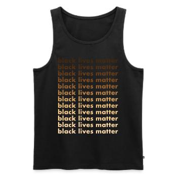 Black Lives Matter Black Lives Matter - Men's Premium Organic Tank Top - black - Front - AI Model Male 178 light (178cm)