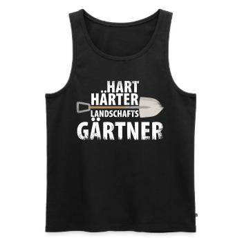 Landschaftsgärtner Galabau Geschenk - Männer Premium Bio Tank Top - Schwarz - Vorne - AI Model Male 178 light (178cm)