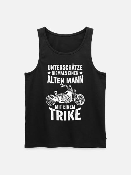 Trike Motorradfahrer Motorrad Biker Triker Bike - Männer Premium Bio Tank Top - Schwarz