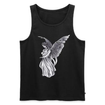 Angel Mystical Altar Heaven Wing Symbol Style - Men's Premium Organic Tank Top - black - Front - AI Model Male 178 light (178cm)