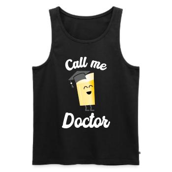 Call Me Doctor Graduation Vintage 2020 - Men's Premium Organic Tank Top - black - Front - Michal (187cm)