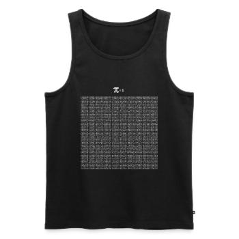 Math Pi 5000 Make Math Geek Idée cadeau - Débardeur bio Premium Homme - noir - Devant - Michal (187cm)