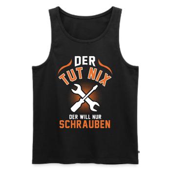 Schrauber Werkstatt Mechaniker Mechatroniker - Männer Premium Bio Tank Top - Schwarz - Vorne - AI Model Male 178 light (178cm)