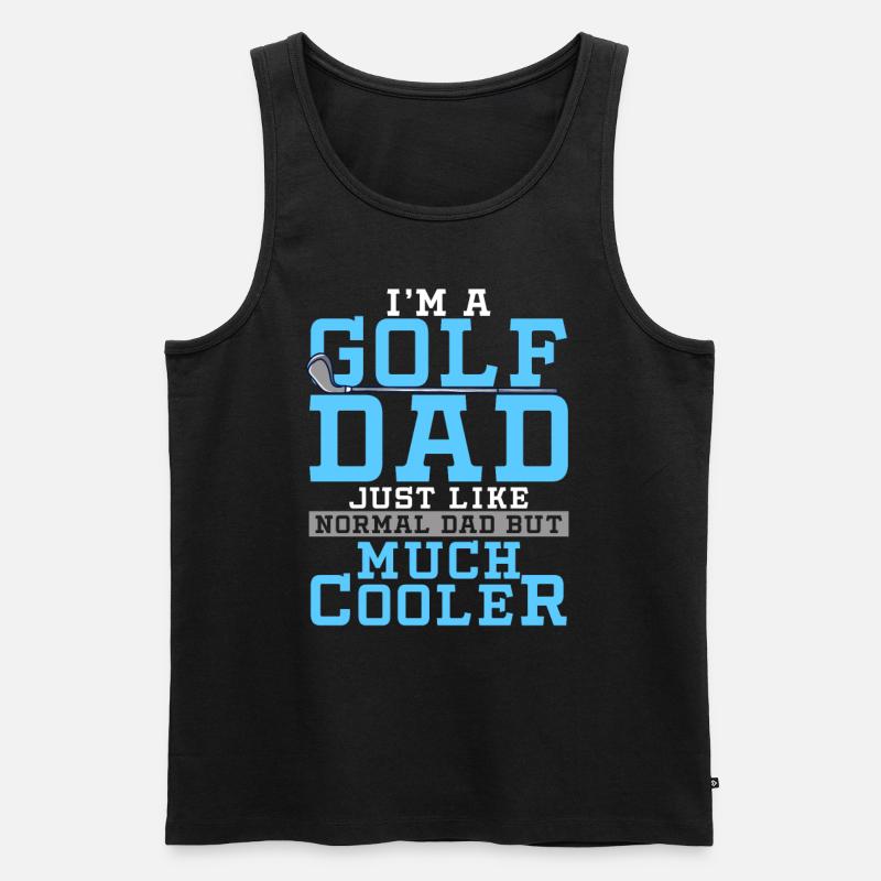Golf - Männer Premium Bio Tank Top - Schwarz
