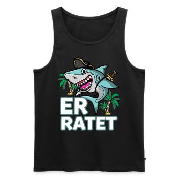 Hai Junggesellenabschied Heirat Hochzeit Bräutigam - Männer Premium Bio Tank Top - Schwarz - Vorne - Michal (187cm)