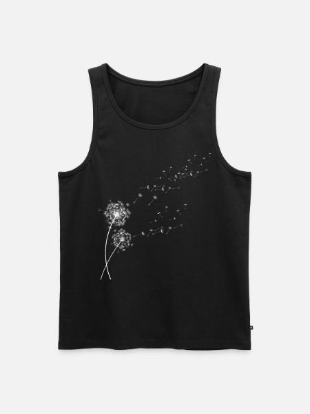 Dandelion, of grass, dandelion - Men's Premium Organic Tank Top - black