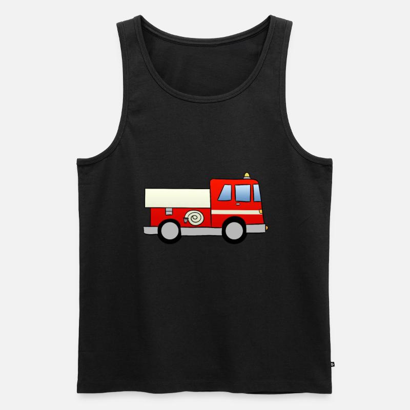Feuerwehrauto - Männer Premium Bio Tank Top - Schwarz