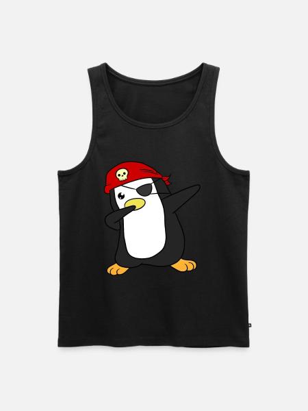 Pirate pingouin pirate - Débardeur bio Premium Homme - noir