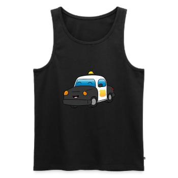 Polizei - Männer Premium Bio Tank Top - Schwarz - Vorne - Michal (187cm)