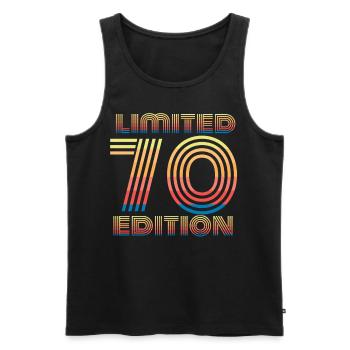 70. Geburtstag 1950 - Männer Premium Bio Tank Top - Schwarz - Vorne - Michal (187cm)