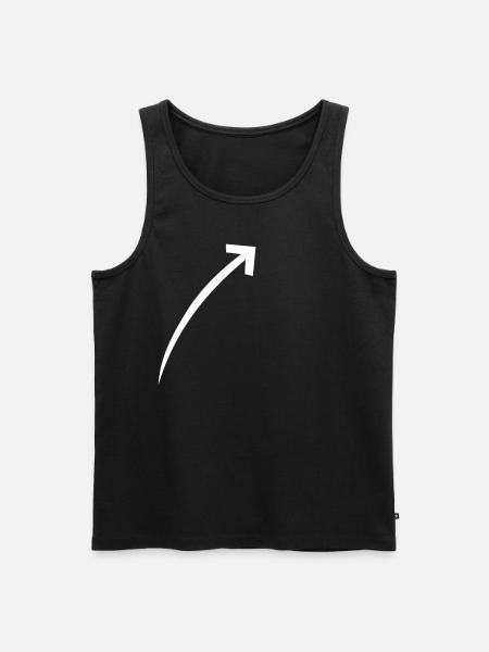Icône de flèche - Débardeur bio Premium Homme - noir