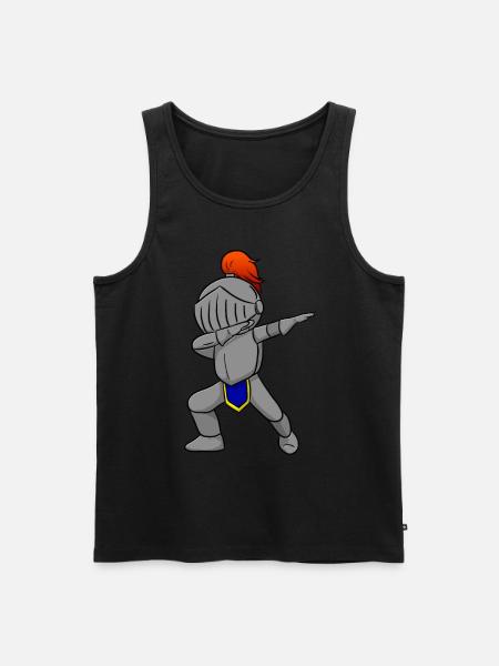 Ritter - Männer Premium Bio Tank Top - Schwarz