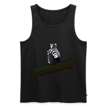 Lemuren & Lemur Affe Geschenk für Affen Freunde - Männer Premium Bio Tank Top - Schwarz - Vorne - AI Model Male 178 light (178cm)