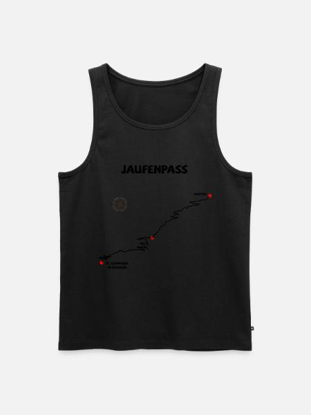 Jaufenpass Passo di Monte Giovo -Jaufenpass Serpen - Ekologiczny tank top męski Premium - 