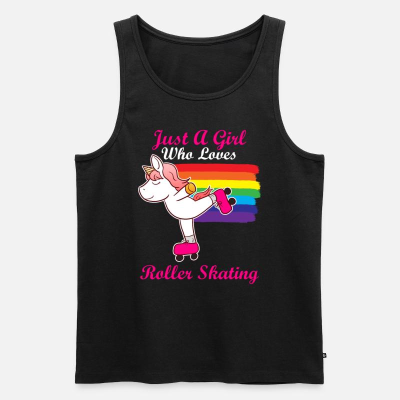 Roller Skating - Männer Premium Bio Tank Top - Schwarz