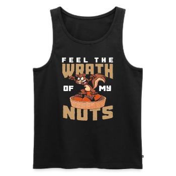 Squirrel nature forest animal - Men's Premium Organic Tank Top - black - Front - Michal (187cm)