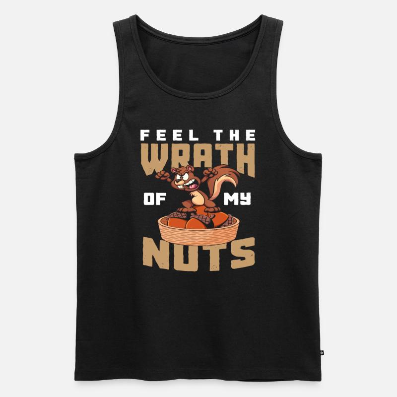 Eichhörnchen Natur Waldtier - Männer Premium Bio Tank Top - Schwarz