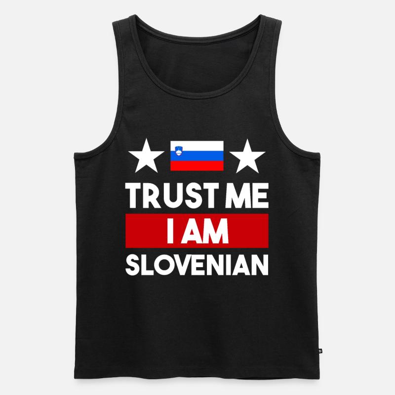 Slowenien! - Männer Premium Bio Tank Top - Schwarz