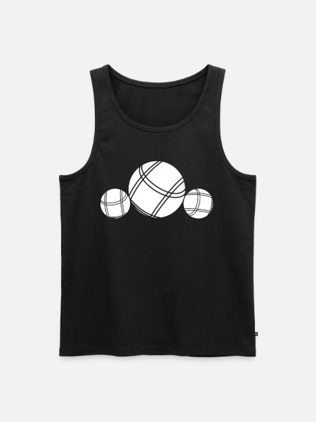 Boule Petanque Boccia Boules - Men's Premium Organic Tank Top - black