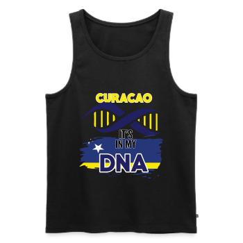 Curacao is in my DNA - Men's Premium Organic Tank Top - black - Front - Michal (187cm)
