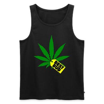 Kiffen Kiffer Geschenk Kiffer Zubehör Kiffenset - Männer Premium Bio Tank Top - Schwarz - Vorne - AI Model Male 178 light (178cm)