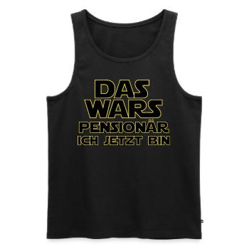 Pensionär Rente Ruhestand - Männer Premium Bio Tank Top - Schwarz - Vorne - Michal (187cm)