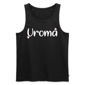 Uroma Oma - Männer Premium Bio Tank Top - Schwarz - Vorne - AI Model Male 178 light (178cm)
