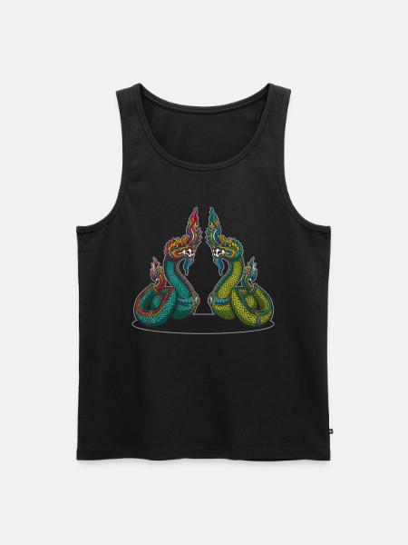 Dragon chinese dragon china asia - Men's Premium Organic Tank Top - black