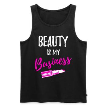 Kosmetikerin Kosmetik kosmetiker - Männer Premium Bio Tank Top - Schwarz - Vorne - AI Model Male 178 light (178cm)