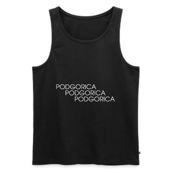 Montenegro! - Männer Premium Bio Tank Top - Schwarz - Vorne - AI Model Male 178 light (178cm)