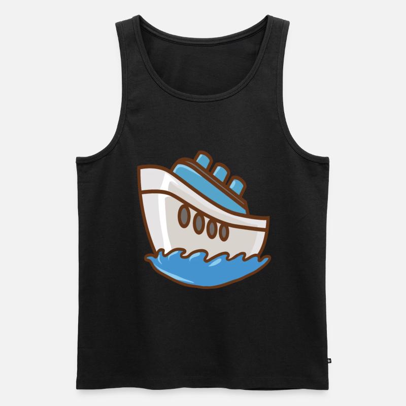 Kreuzfahrt - Männer Premium Bio Tank Top - Schwarz