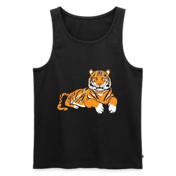 Bengal tiger - Men's Premium Organic Tank Top - black - Front - AI Model Male 178 light (178cm)
