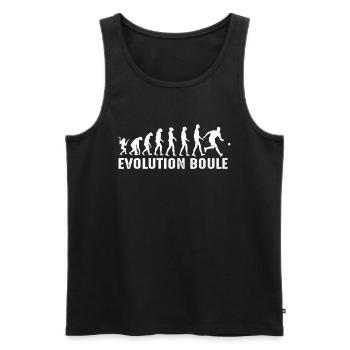 Boule Evolution Petanque Player Petanque Gift - Men's Premium Organic Tank Top - black - Front - AI Model Male 178 light (178cm)
