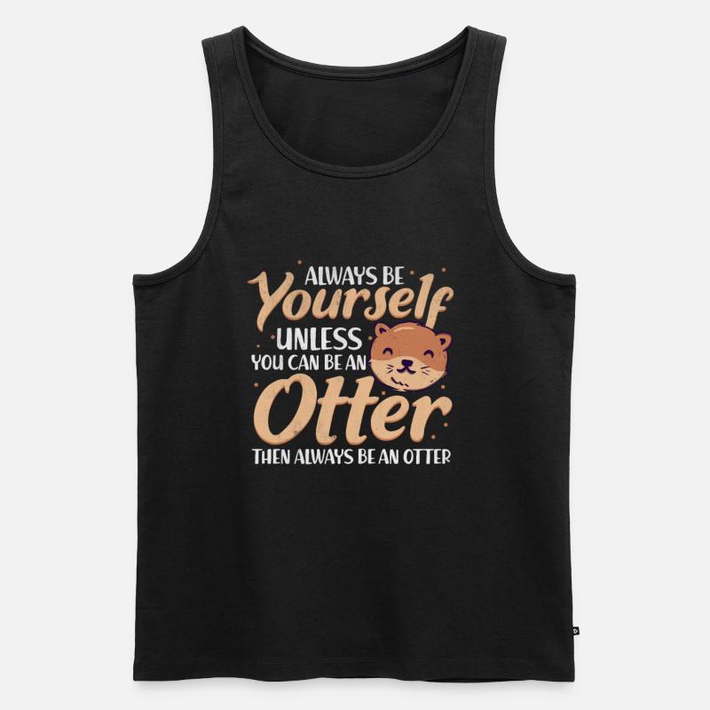 Otter - Männer Premium Bio Tank Top - Schwarz
