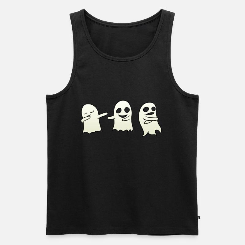 Dancing Ghost - Men's Premium Organic Tank Top - black