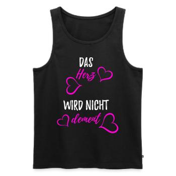 Altenpflegerin - Pflege - Männer Premium Bio Tank Top - Schwarz - Vorne - Michal (187cm)