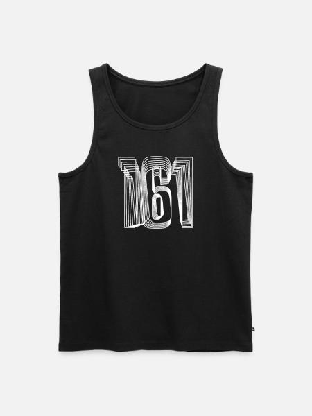 161 - Männer Premium Bio Tank Top - Schwarz