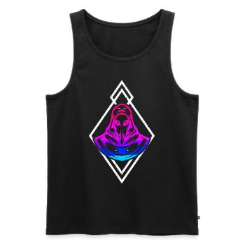 Plague Doctor, Pestdoktor & Pest Arzt Geschenk - Männer Premium Bio Tank Top - Schwarz - Vorne - AI Model Male 178 light (178cm)