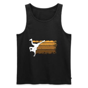Breakdance kids - Men's Premium Organic Tank Top - black - Front - AI Model Male 178 light (178cm)