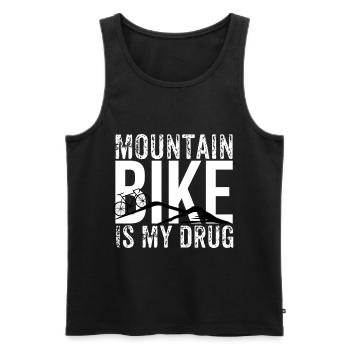 Mountain bike mountain bikes Mountain bikers - Men's Premium Organic Tank Top - black - Front - AI Model Male 178 light (178cm)