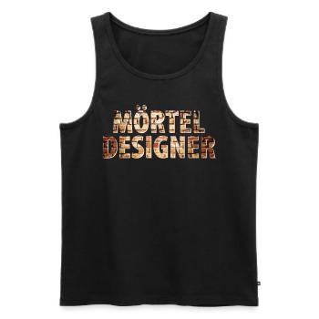 Maurer - Männer Premium Bio Tank Top - Schwarz - Vorne - Michal (187cm)