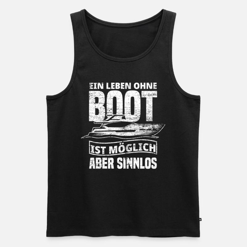Schiff Leben - Männer Premium Bio Tank Top - Schwarz