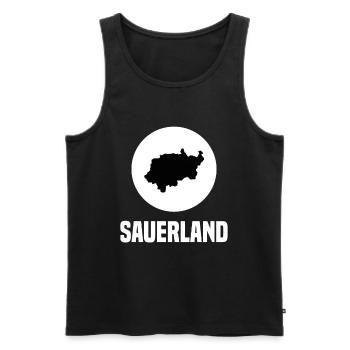 Sauerland! - Männer Premium Bio Tank Top - Schwarz - Vorne - Michal (187cm)