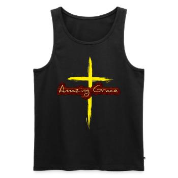 Holy Spirit Holy Spirit - Men's Premium Organic Tank Top - black - Front - AI Model Male 178 light (178cm)