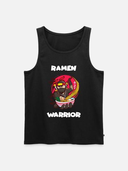 Ramen Warrior Japanese noodles - Men's Premium Organic Tank Top - black