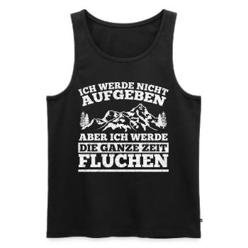Wandern Wandersport Wanderweg Wanderteam Lustig - Männer Premium Bio Tank Top - Schwarz - Vorne - AI Model Male 178 light (178cm)